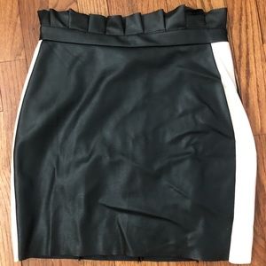 River Island faux leather mini skirt